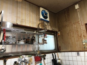 換気扇から雨漏り