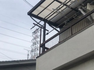テラス樋施工