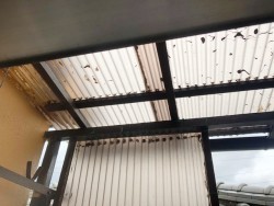 テラス屋根_取り替え_木枠_波板