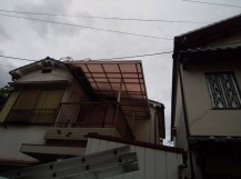 波板施工完了