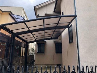 カーポート屋根一時撤去