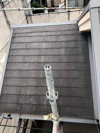 ベランダに足場