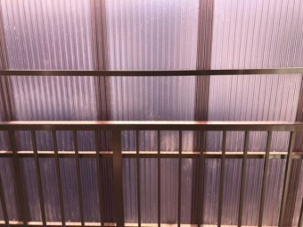 目隠しの波板撤去