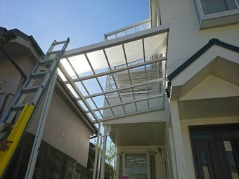 八尾市曙川町波板1階取付作業