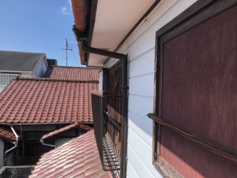 縦樋施工後
