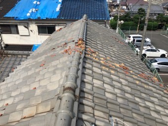 八尾市 瓦割れ