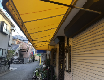 テントの生地張替え