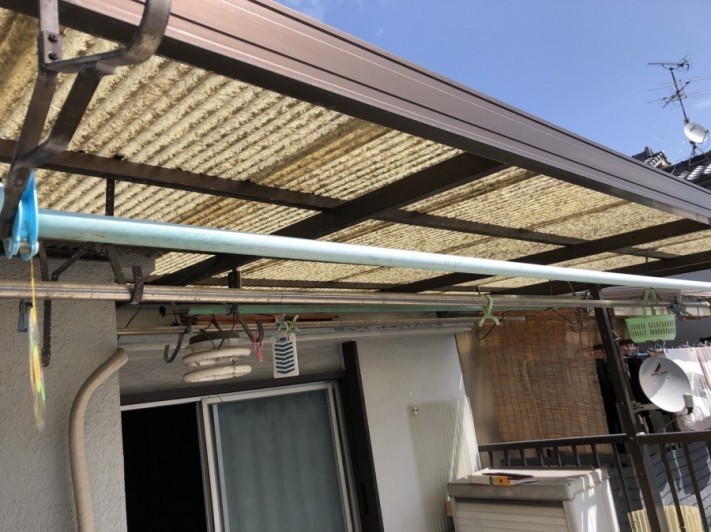 八尾市 波板が飛びそう