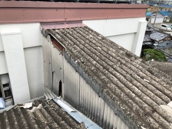 八尾市 工場 スレート割れ