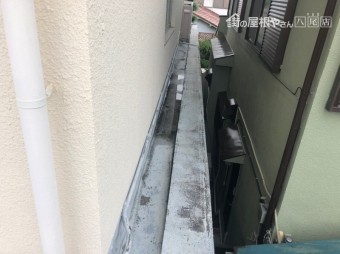 笠木 雨漏れしている どこかにヒビ