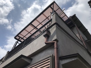 八尾市 波板工事 ポリカナミイタ
