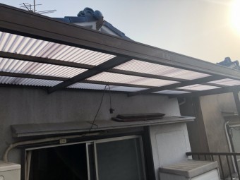 八尾 ベランダ 波板
