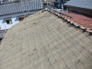 八尾市瓦撤去後