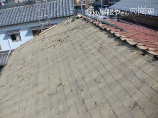 八尾市瓦撤去後