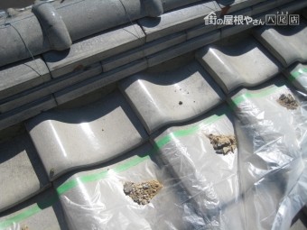 面戸漆喰撤去