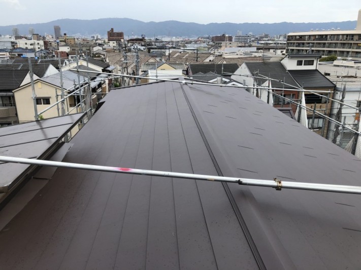 屋根完工 ガルバリウム