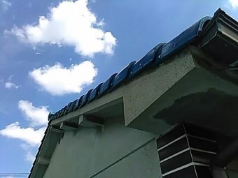 袖瓦施工後の写真