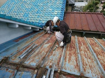 解体作業中
