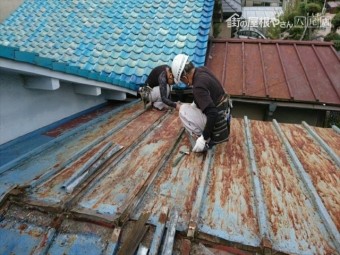 解体作業中