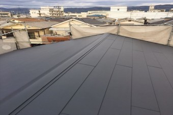 横暖ルーフ施工完了