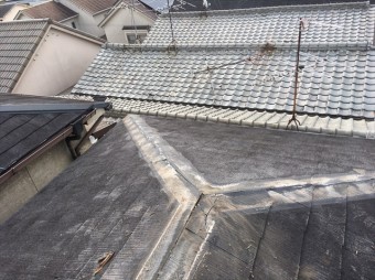 棟板金撤去後