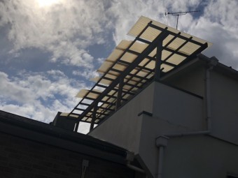 八尾市 波板 テラス屋根