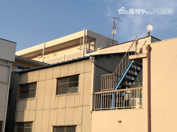 板金塗装建物全体
