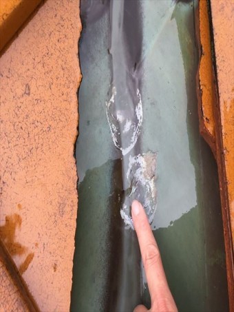 八尾市板金の劣化