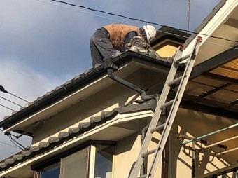 職人さんが修繕