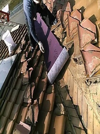 谷板金取り替えルーフィング