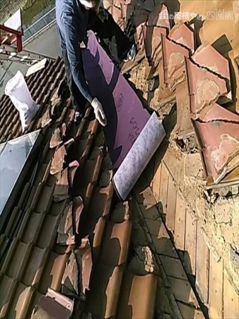 谷板金取り替えルーフィング