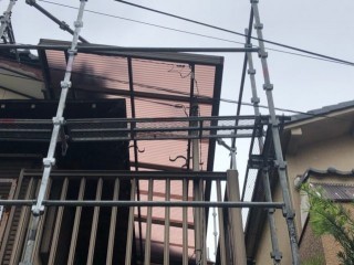 ポリカ波板施工後