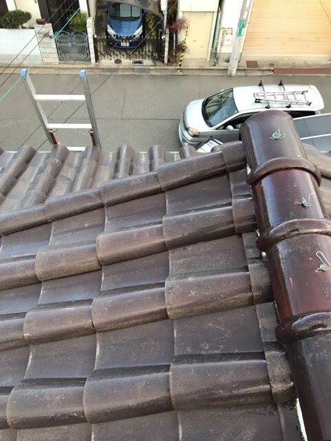 瓦屋根全体の状況