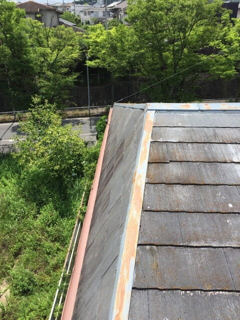 ケラバ板金の広いサビ