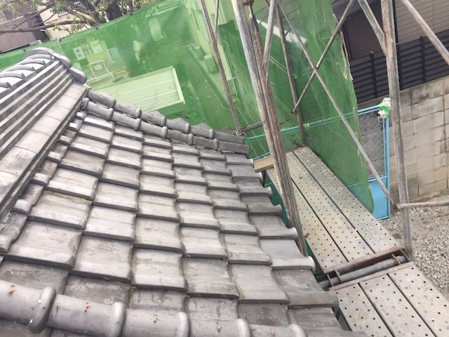 完成した屋根面