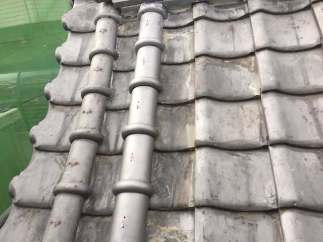 意匠瓦の復旧状況