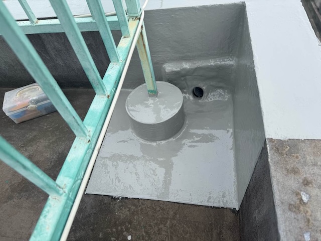 排水口周辺の塗膜確認