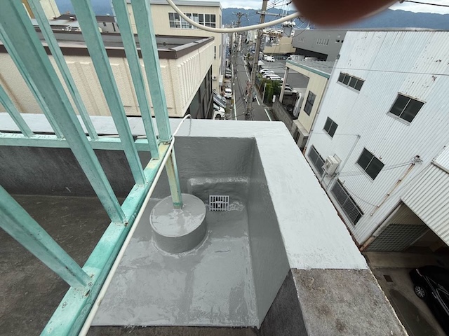 完了後の排水口まわり
