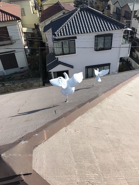 隅棟板金の継ぎ目