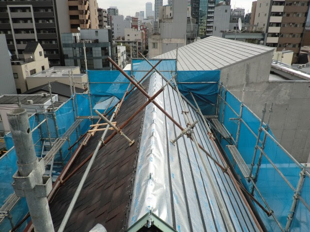 棟までの施工状況