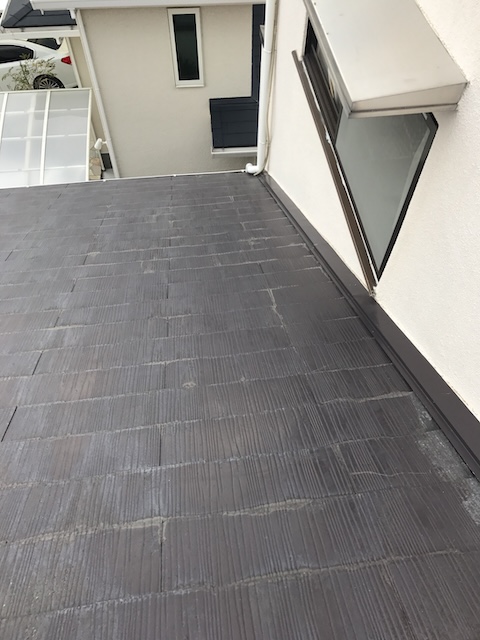 外壁際の屋根取り合い