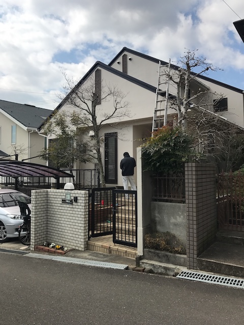 建物外観と屋根全景