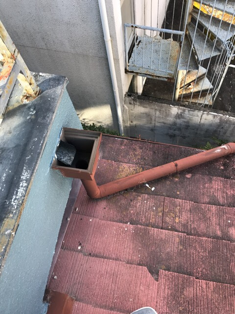 換気設備まわりの屋根