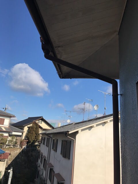 軒先と雨樋の全景