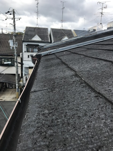 軒先付近の屋根劣化